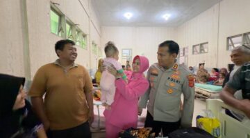 Kapolres Aceh Tenggara dan Ketua Bhayangkari Tinjau Pasca Operasi Bibir Sumbing, Pastikan Senyum Harapan Terus Mekar