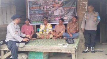 Cegah Karhutla, Polsek Babul Makmur Sambangi Warga dan Sosialisasikan Bahaya Kebakaran Hutan dan Lahan
